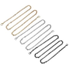 39"x0.22" Purse Chain Strap, 3Pcs Purse Handle Shoulder Strap Silver Gold Black 