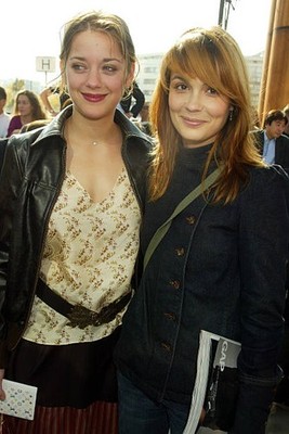Barbara Schutz and actress Marion Cotillard 2002 Old Photo