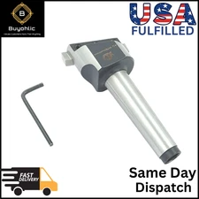 Fly Cutter with MT2 Shank (M10 x 1.5 Drawbar) & HSS M2 5/16" Sq x 3" Inch Tool