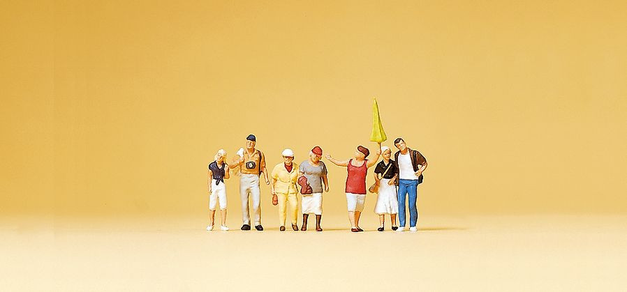 Preiser 79163 Tourists with Guide N Gauge Figures