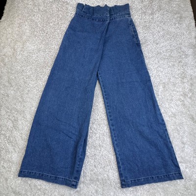 Mara Hoffman Nikko Wrap Wide Leg Crop Jean Womens 2