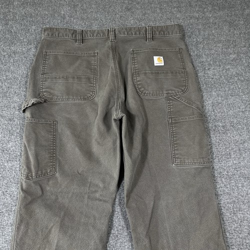 Carhartt  Rugged Relaxed Duck Carpenter Workwear Pants 38x32 * 37x30 Coffee