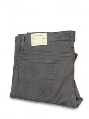 AG Adriano Goldschmied Tellis Jeans 34x34 Modern Slim NWT Gray Grey