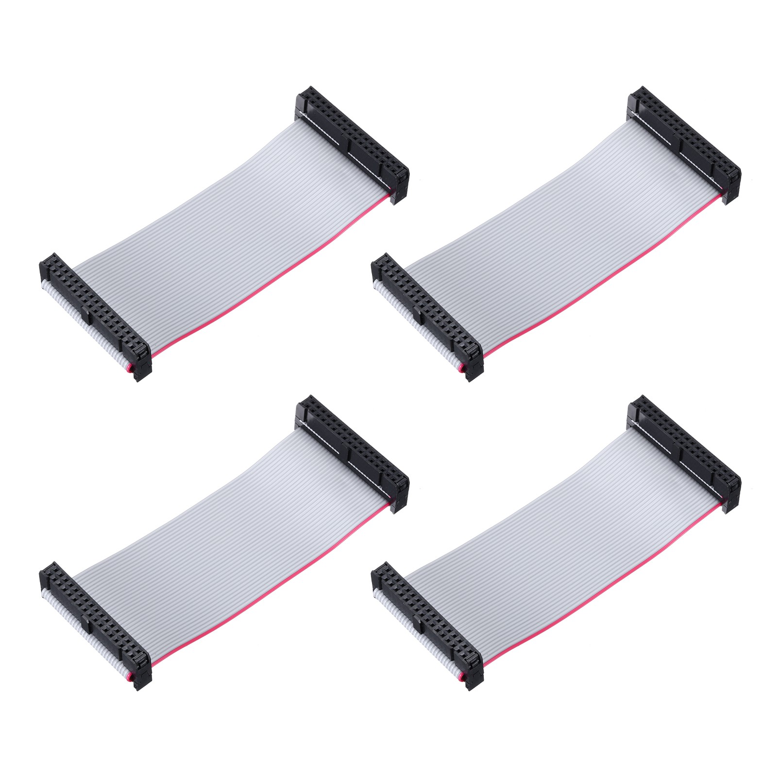 4 Pcs Flat Ribbon Cable, 2.54mm Pitch 43mm Width 10cm Long 34 Pin FC to FC