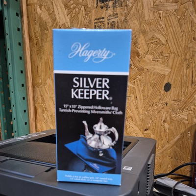 #ad New Hagerty Silver Keeper 15x15 Zippered Holloware Bag Tarnish Preventing Cloth $19.00