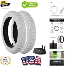 2 Sets 12"/14"/16"/18"/20" Bike Replacement Tires and Inner Tubes for MTB, BM...