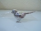 ALBO très belle grande figurine figurine figurine vitrine oiseau moineau en argent véritable 925 neuve