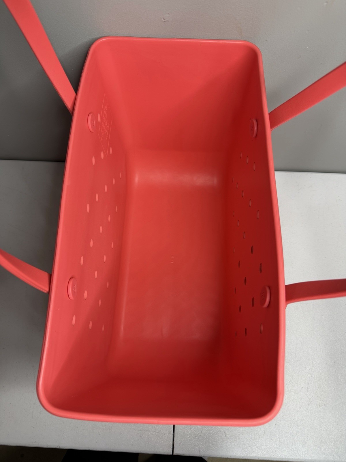 BOGG Bag Original Large Tote Red Buoy w/ 2 Clear Inserts Bevy Cup ...