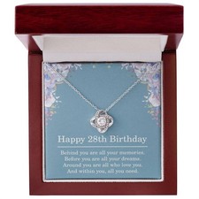 28th Birthday Gifts for Women Best Friend Gift for Her 28 Year Old Birthday Neck