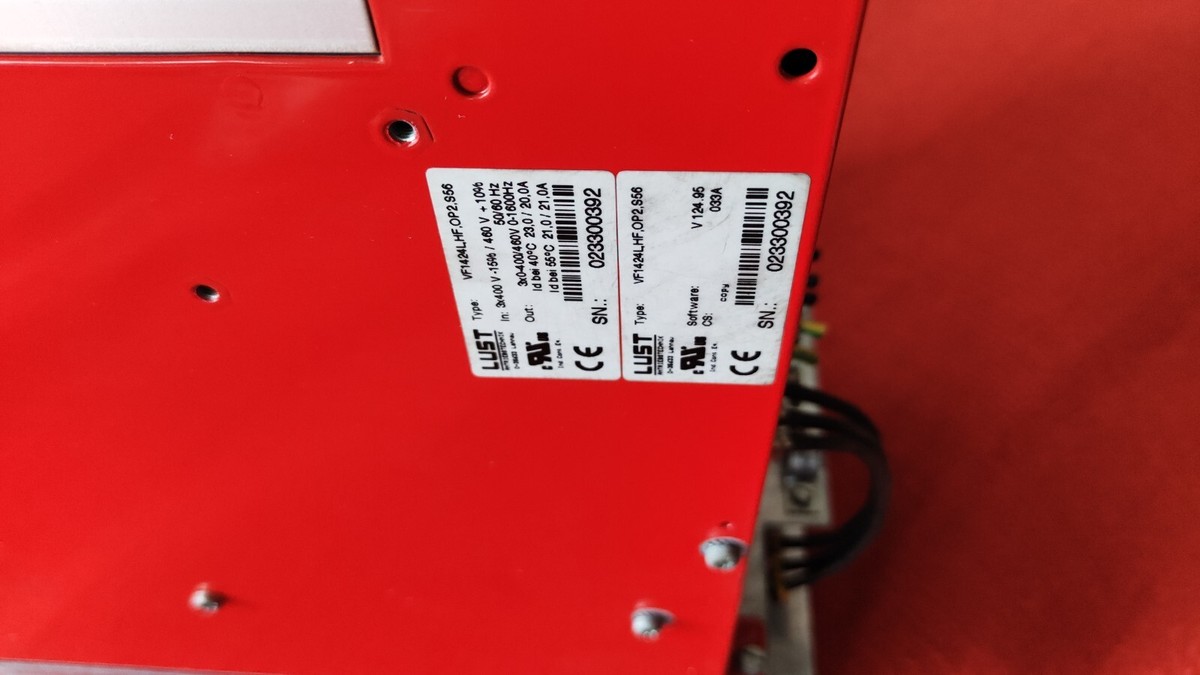 P:V58 LTI Lust VF1424L,HF,OP2,S56 Variable Frequency Drive P:V58 LTI Lust VF1424L,HF,OP2,S56 Variable Frequency Drive