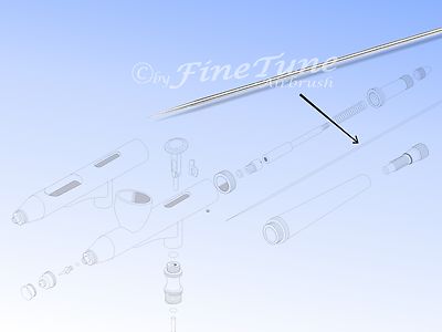 FineTune Nadel ''F'' (0,2mm) für FT-930/730 NailArt Airbrushpistole  Airbrushnadel