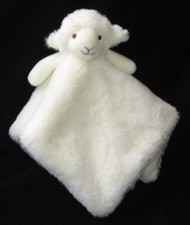 Apricot Lamb Sheep Security Blanket Baby Lovey Plush White Cream