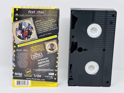 Yellow (VHS Tape 2000) Korean American Chris Chan Lee John Cho First Rites Indie - Picture 2 of 2