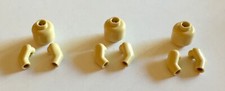 9 Lego Piece Lot 3 LEGO Tan heads  6 Tan Arms for Mini Figures - New Condition
