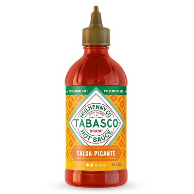 TABASCO  Brand Salsa Picante, Vibrant & Mild Hot Sauce, Easy-To-Squeeze Bottle, 