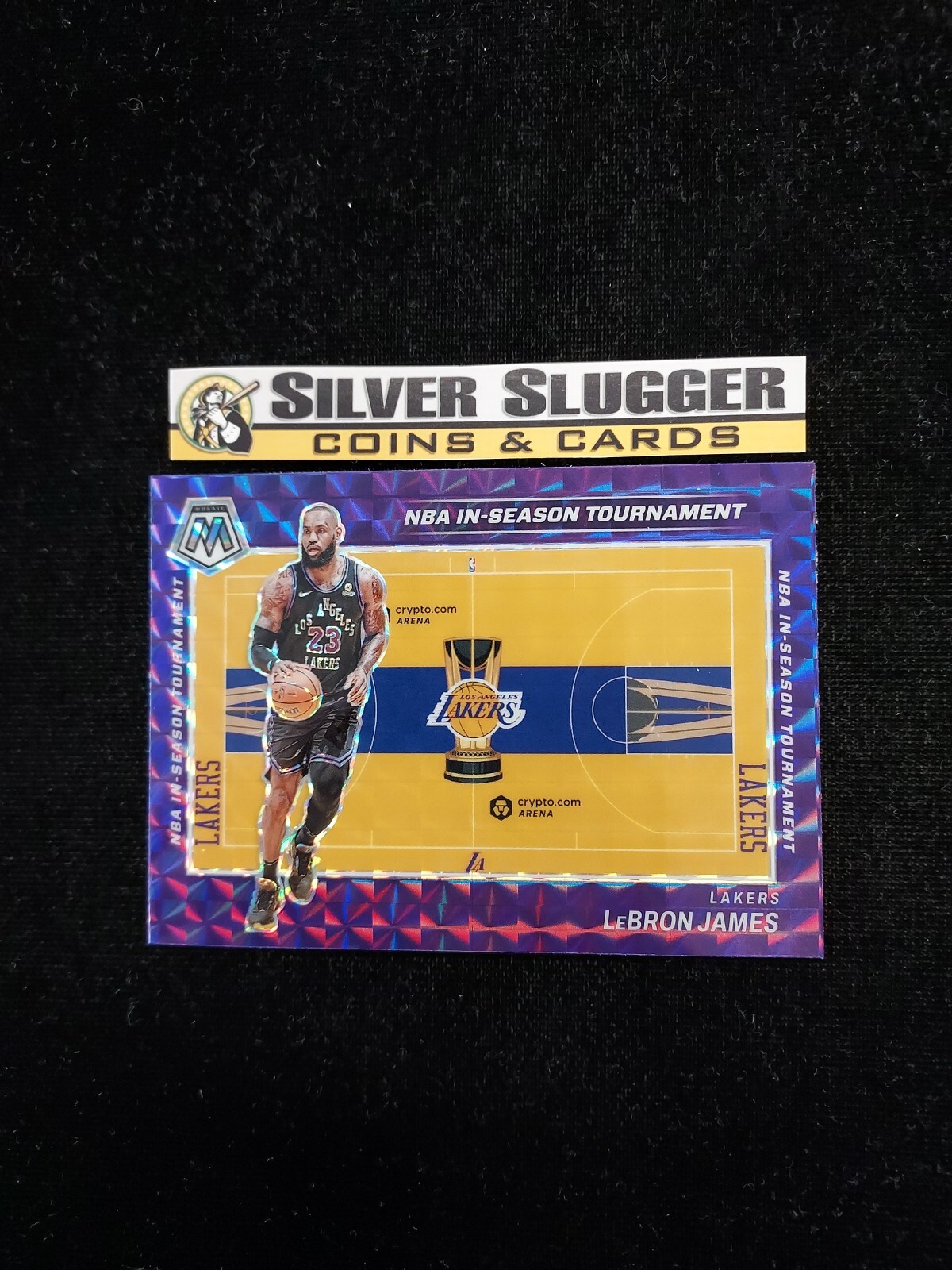 2023-24 LeBron James Panini Mosaic NBA In-Season Tournament Prizm #7 LA Lakers
