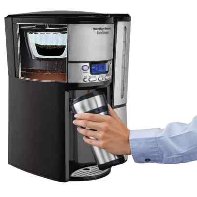 Hamilton Beach Brewstation 12 Cup Programmable Filter Coffee Machine Black -...