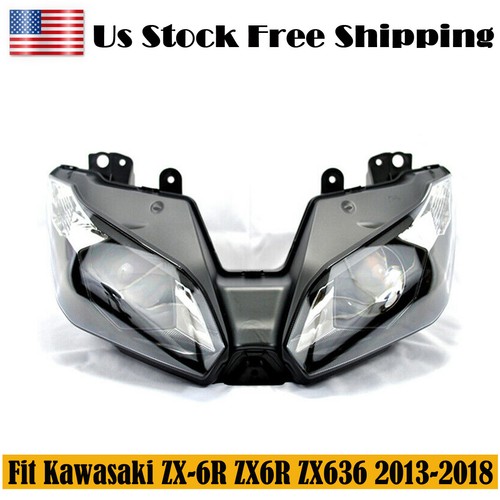 Fit kawasaki ZX-6R ZX6R ZX636 2013 2014 2015 2016 2017 2018 headlight assembly