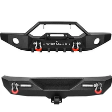 Front or Rear Bumper for 2007-2018 Jeep Wrangler JK & Unlimited w/ Winch Plate