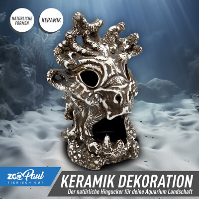 ZooPaul Keramik Deko Dekoration Aquarium Terrarium Waldgeist Monster Wurzel