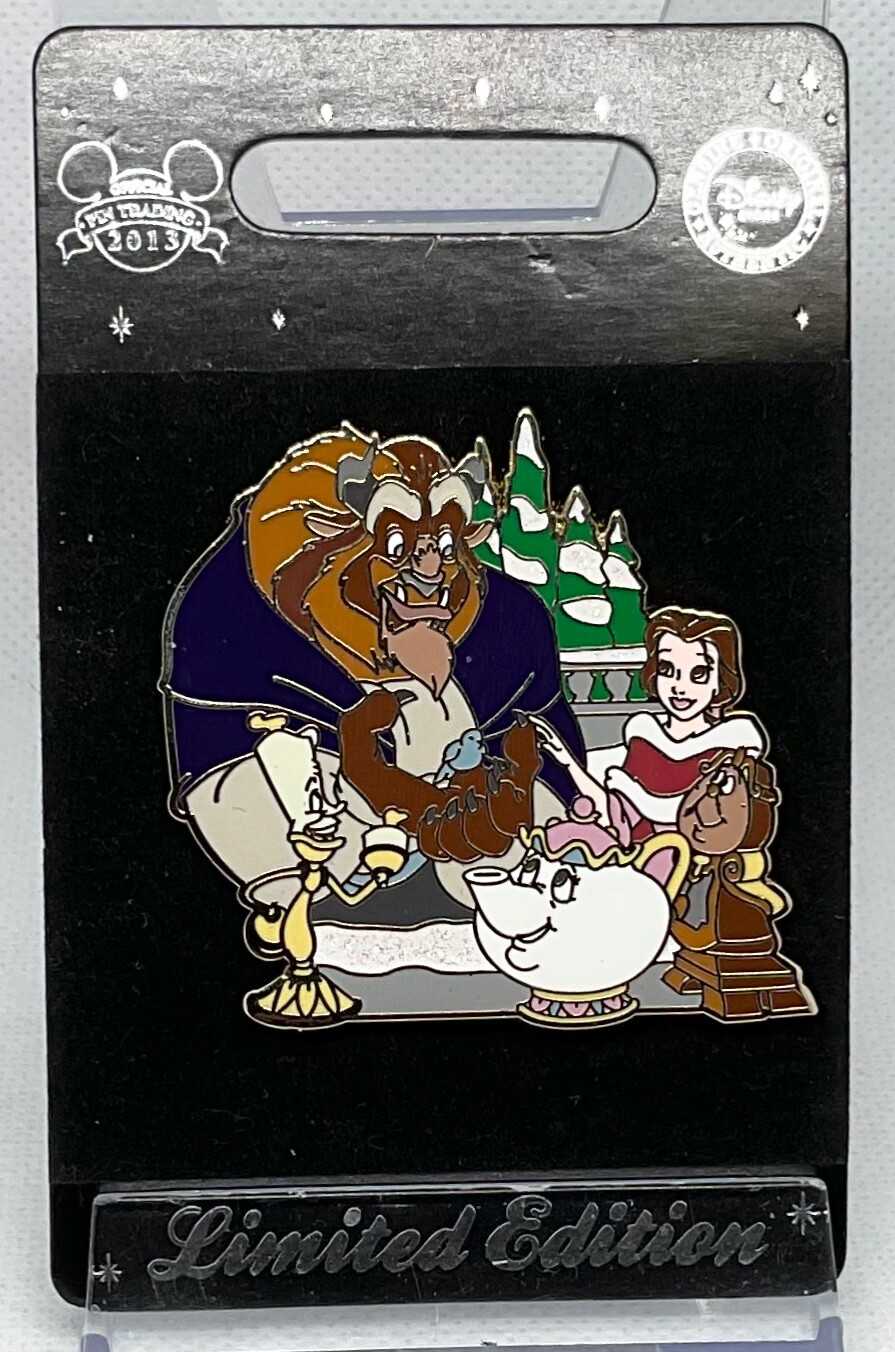 Disney Store UK 2014 Beauty & Beast - Belle, Beast & Friends LE 700 Pin