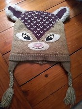 Girls Reindeer Winter Hat/Beanie