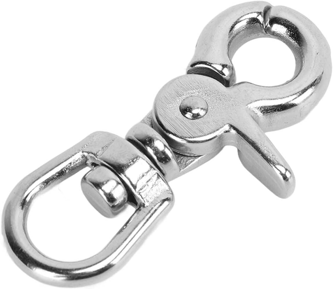Alomejor 65mm Lobster Claw Clasps Stainless Steel Swivel Lobster Claw Clasps Lan