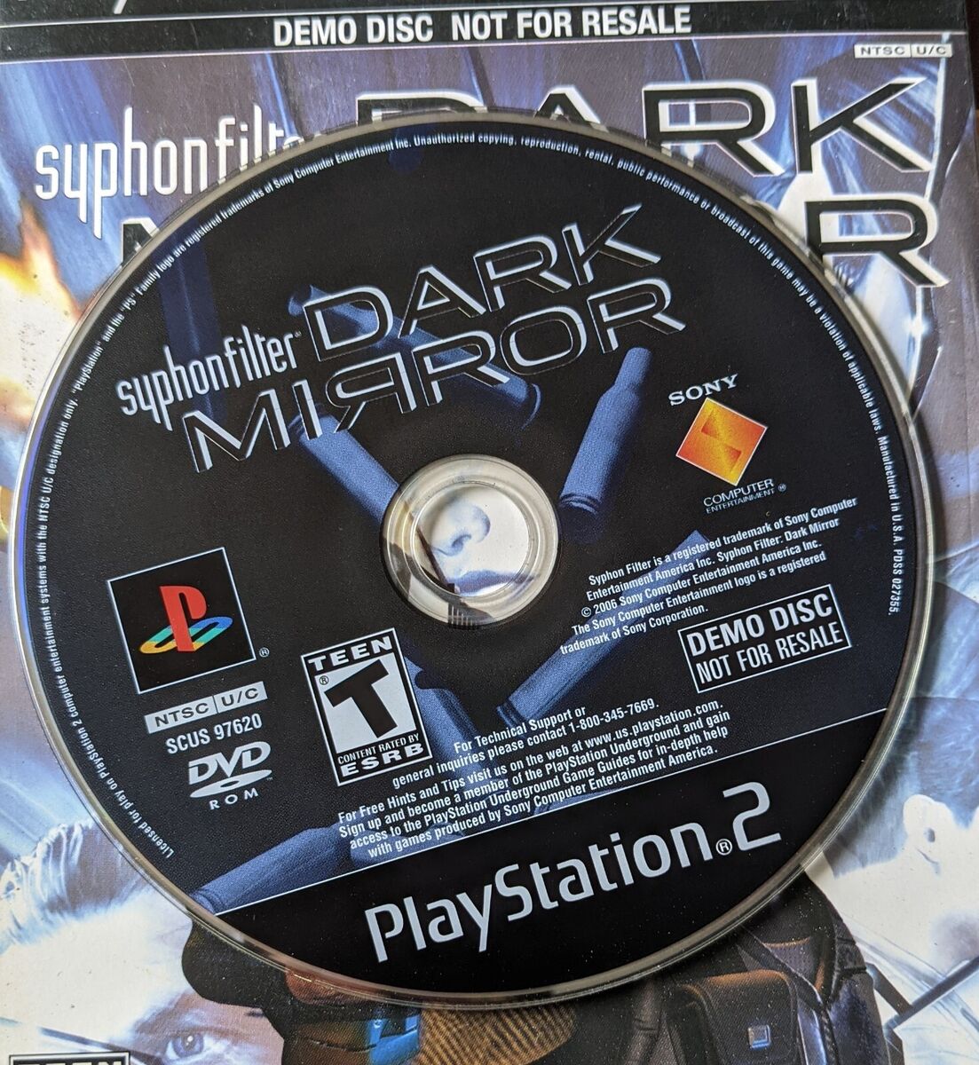 Syphon Filter: Dark Mirror Demo Disc (Sony PlayStation 2 PS2) *NOT FOR  RESALE*