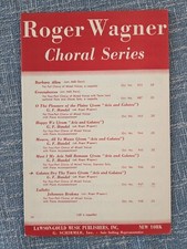 Galatea Dry Thy Tears "Acis  Galatea" SATB 1969