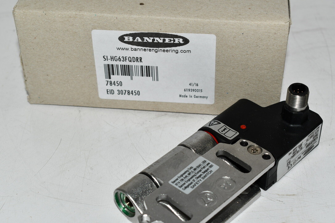 NEW Banner Engineering SI-HG63FQDRR SI-HG63 Safety Hinge Switch 2NC/NO 2NO/NC M1