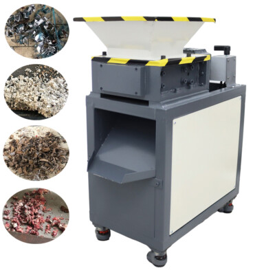 Universal Biaxial Crusher Kitchen Waste/Plastic/Metal Shredder 220V Pulverizer