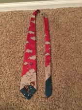 Vintage Balanchine Hot Cakes It  s Only a Game Golf Polyester Neck Tie