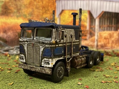 Kenworth K100 1/64 Diecast Rusty Weathered Semi Tractor Truck Barn Find DCP  KW