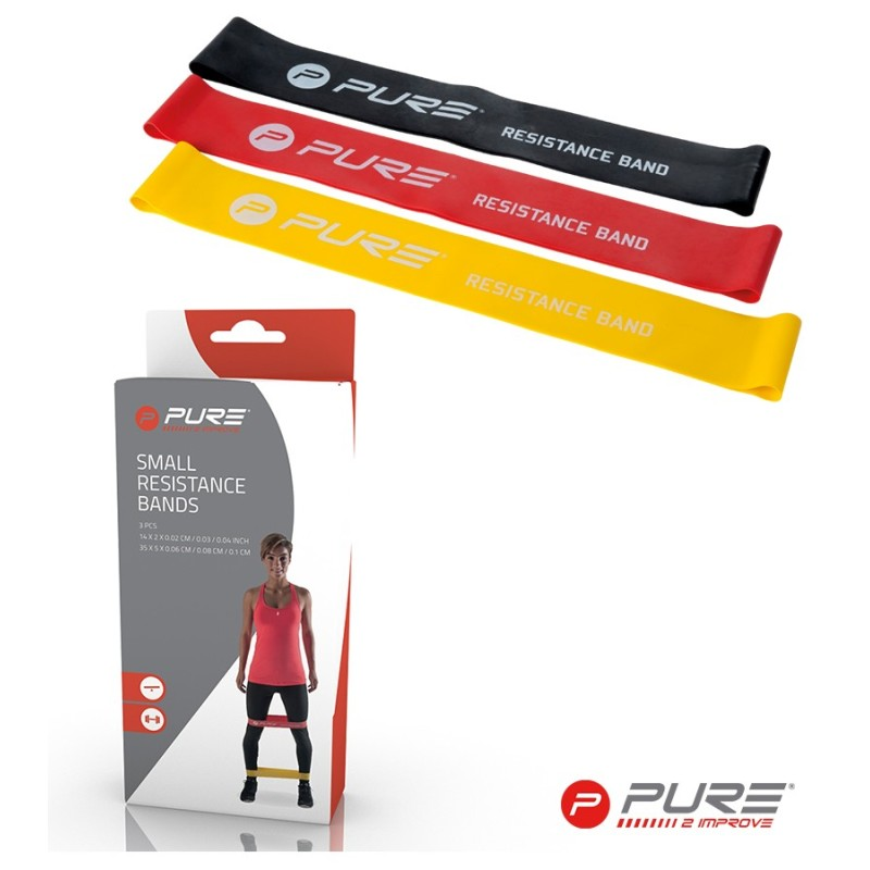 Pure Improve Small Resistance Bands Set of Colours: Yellow