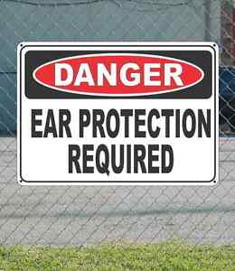 Danger Sign 10" x 14" OSHA Safety Sign Ear Protection Required 