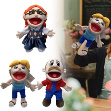 40cm Jeffy And Feebee Hand Puppet Large Soft Doll Plush Toys Puppet Fancy Gift