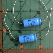 1pcs-CDE WBR 250uF 50V Axial Electrolytic Capacitor 250µF Cornell Dubilier