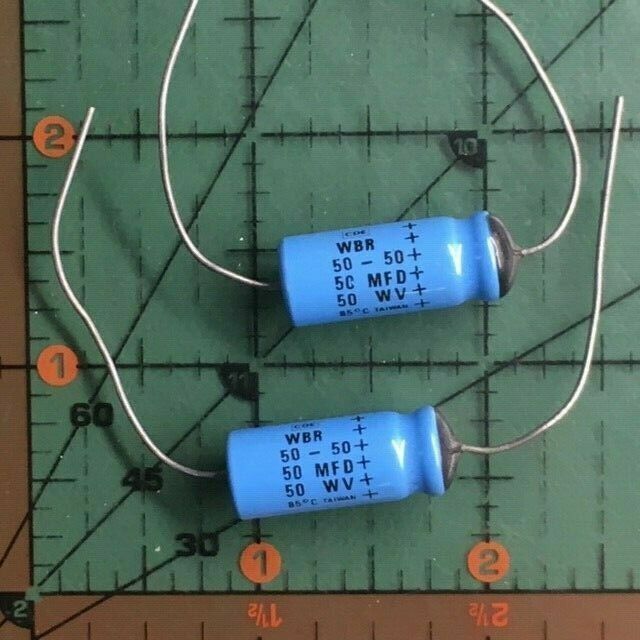 Cornell Dubilier Axial Lytic Capacitor 25uF 50v NLW25-50 105'c CDE Industrial