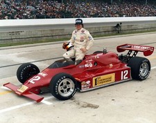 CHIP GANASSI 1982 FIRST INDY 500 #12 AUTO RACING 8X10 PHOTO