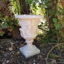 VASO CALICE ORCIO FIORIERA PER PIANTE DA GIARDINO ESTERNO IN CEMENTO MARMO H43CM