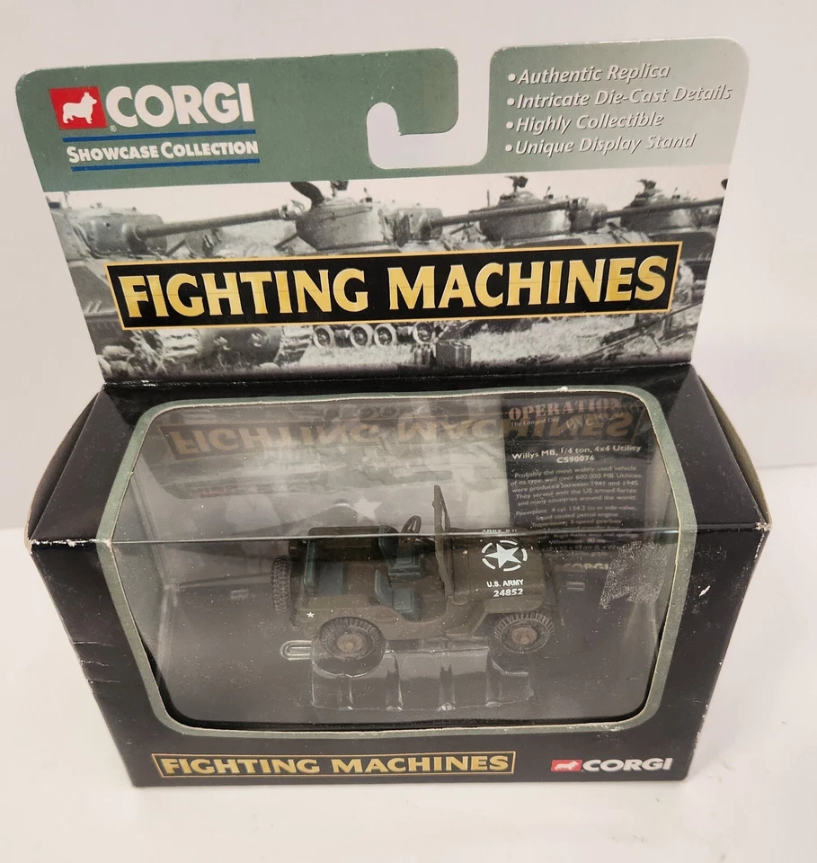 Máquinas de lucha Corgi - Willy's MB 1/4 tonelada utilitaria CD90076 operación sobrecarga Foto 2 de 4