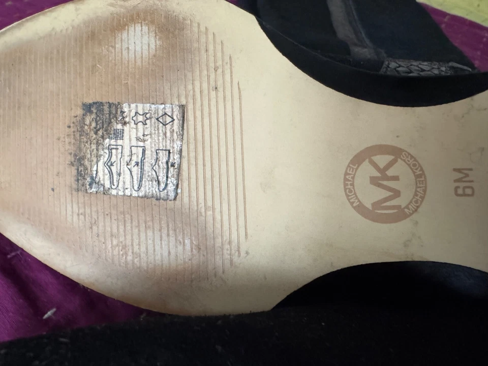 Michael Kors bottes cuissarde en daim noir - Photo 4/4
