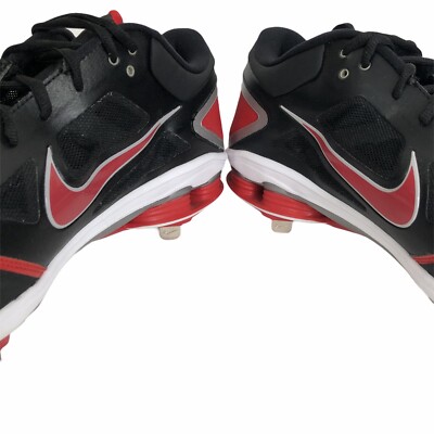 Nike Shox Gamer Mens Baseball Spikes Black Red 467984-061  display picture 1