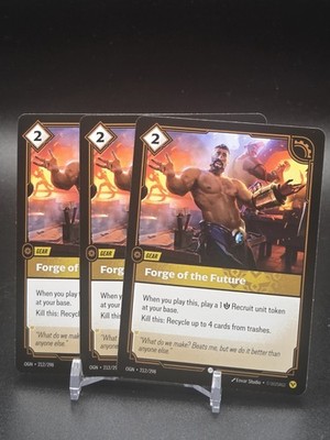 Playset 3x Forge of the Future 212/298 Origins Riftbound League of