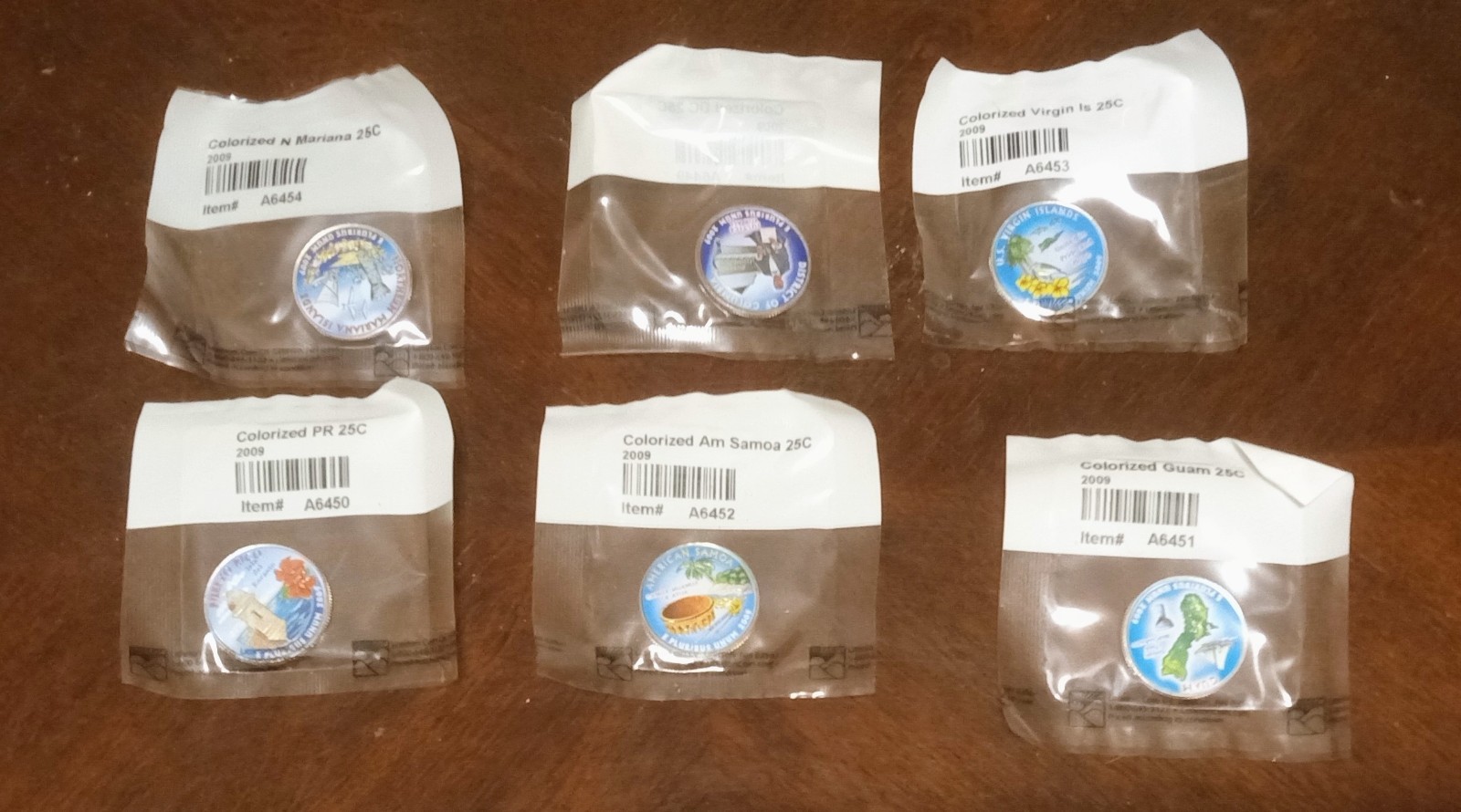 50 State Quarters W/Territories colorized, Set of 56 /album w/Booklet on states