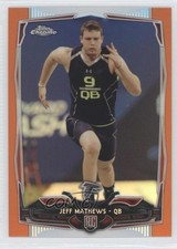 2014 Topps Chrome Retail Orange Refractor Jeff Mathews #113 0c6