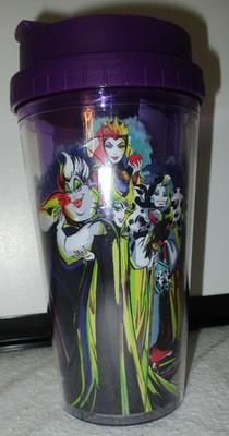Disney Villians  ''Bad Vibes Only '' 16-Oz  Insulated Cold Beverage Tumbler w/ Lid