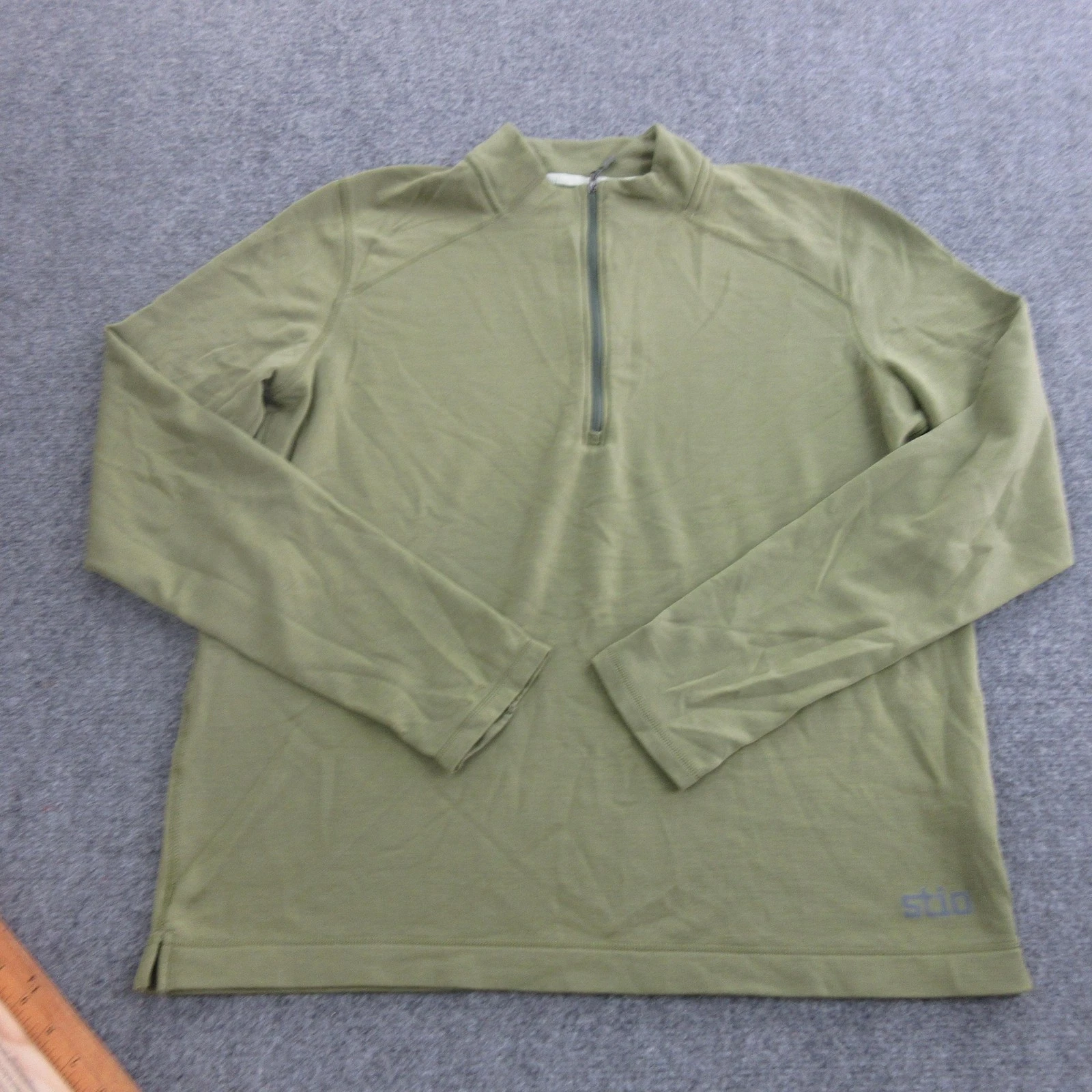 Stio Pullover Mens XL Green 1/4 Zip Long Sleeve Merino Wool Base Layer Top
Opens in a new window or