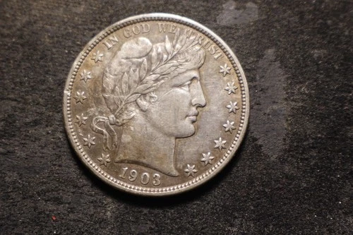 New Listing1903 BOLD XF Details Barber Liberty Half Dollar NHX