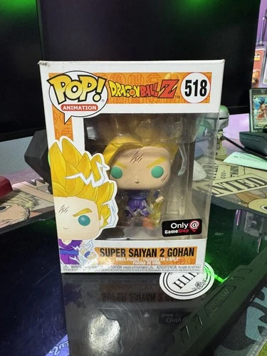 FUNKO POP ANIMATION DRAGON BALL Z SUPER SAIYAN 2 GOHAN #518 GAMESTOP EXCLUSIVE